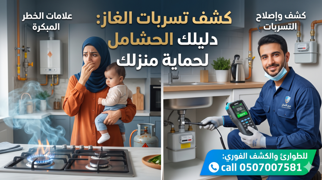 كشف تسربات الغاز